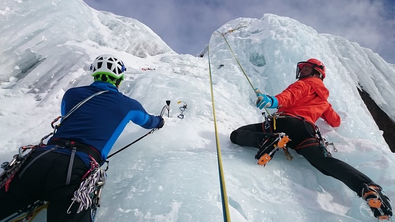 Ice Climbing in Iceland