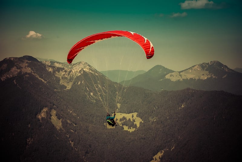 Skydiving Over the Swiss Alps